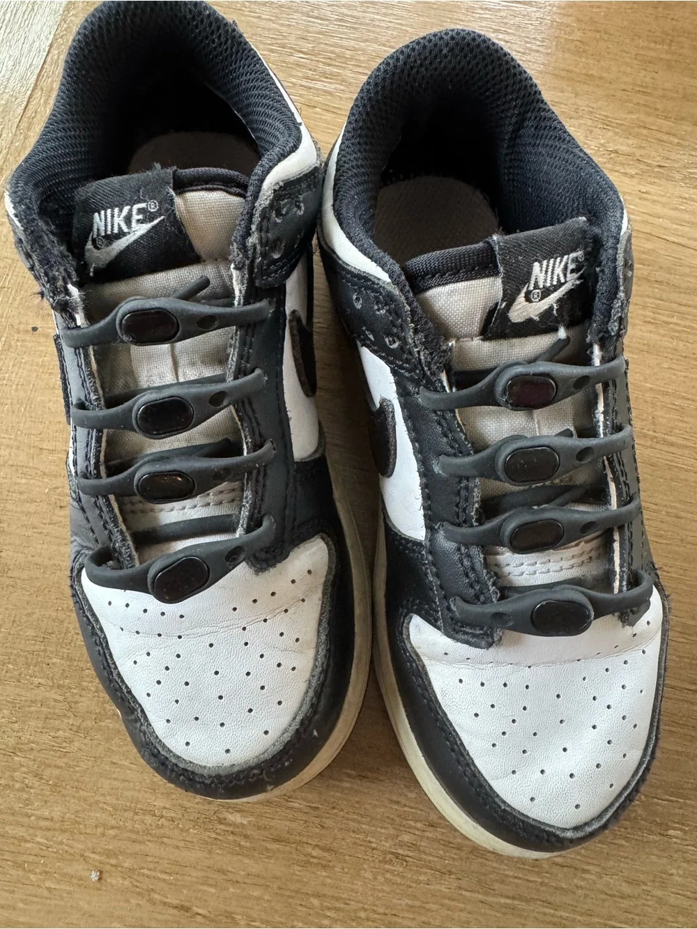 Nike Kids Black and White Low-Top Sneakers
